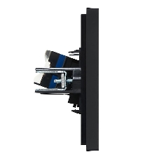 Розетка компьютерная RJ45 кат.6 IEK FORTE&PIANO FP131 черный