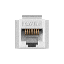 Модуль-вставка Keystone Jack RJ-45 ExeGate KJ-8P8C-U-C6-90-110 (Кат.6, неэкранированная, 90 градусов, IDC 110)