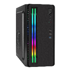 Компьютерный корпус Minitower ExeGate mEVO-7805-XP400 (mATX, БП XP400 с вент. 12см, 2*USB+1*USB 3.0, аудио, черный, с 2*RGb подсветкой)