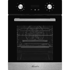 Духовой шкаф электрический Monsher MOE 4592 Acier ширина 45 см, High-Tech, 50 л, гидролизная очистка, 9 режимов, черный/нерж. сталь