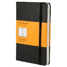 Блокнот Moleskine CLASSIC QP060 Large 130х210 мм, 240 страниц, линейка, твердая обложка, черный