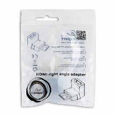 Переходник Cablexpert HDMI-HDMI 19F/19M, угловойсоединитель 90 градусов, золотые разъемы (A-HDMI90-FML)