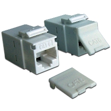 Повторитель портов RJ-45, неэкранированный, кат.6, формата Keystone, белый Повторитель портов RJ-45, неэкранированный, кат.6, формата Keystone, белый