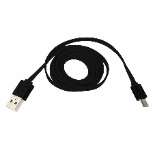 Кабель Rexant USB кабель универсальный microUSB шнур плоский 1М черный Кабель Rexant USB кабель универсальный microUSB шнур плоский 1М черный