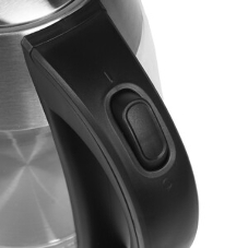 Чайник электрический Centek CT-0059 London, стекло, 1.8л, 2200Вт, LED-подсветка, отделка нерж.