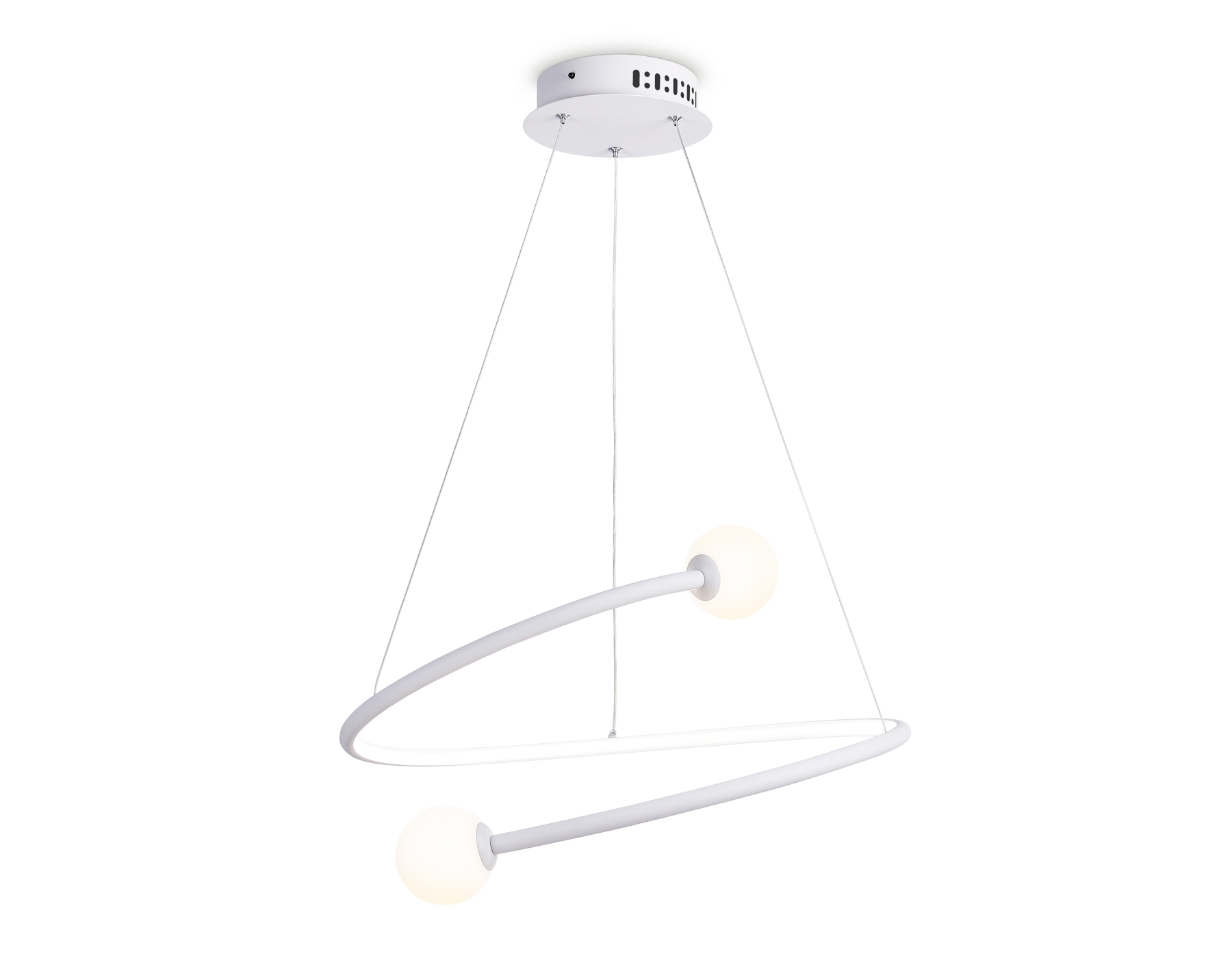 Светильник Ambrella light FL66291 WH белый 39W 3000K-6400K D500*1000 (ПДУ ИК)