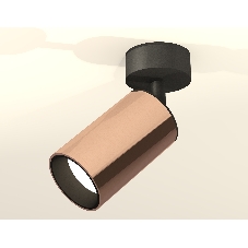 Светильник Ambrella Light XM6326020 PPG/SBK золото розовое полированное/черный песок MR16 GU5.3 (A2210, C6326, N6111)