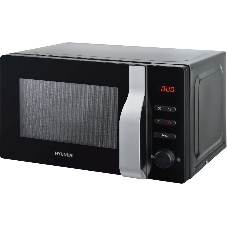 Микроволновая печь Hyundai HYM-M2061 черный, 20 л, 700 Вт, переключатели - кнопки, поворотный механизм