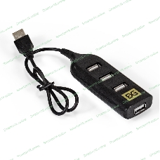USB-концентратор ExeGate EX293976RUS DUB-42 (кабель-адаптер USB2.0 --> 4xUSB2.0, Plug&Play, черный)