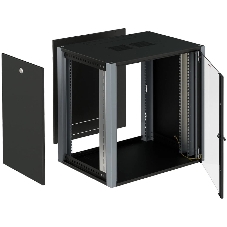 Шкаф коммутационный Sysmatrix (WP 6312.910) настенный 12U 600x350 мм пер. дв. стекл 2 бок. пан. 60 кг черный 20 кг IP20
