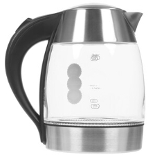 Чайник электрический Centek CT-0059 London, стекло, 1.8л, 2200Вт, LED-подсветка, отделка нерж.