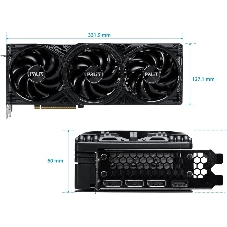 Видеокарта Palit GeForce RTX 5070 GamingPro, 12 GB GDDR7, 192 bit, 3xDisplayPort, HDMI, GPU 2325 MHz