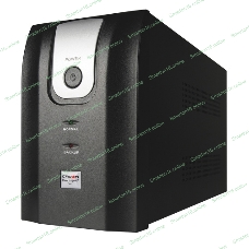 Источник бесперебойного питания Crown CMU-1000X (1000VA/600w; Off-Line; 2 х Euro с резервным питанием и фильтрацией; 12V7AH х 2; Металл)