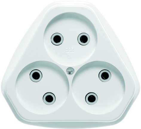 Розетка Кунцево-Электро 3-м СП 10А IP20 РС10-394