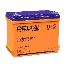 Батарея для ИБП Delta DTM 1255 L напряжение 12В, емкость 55А·ч (239x132x210мм)