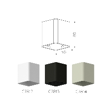 Корпус светильника C7812 SWH белый песок 70*70*H80mm MR16 GU5.3
