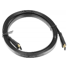 Кабель аудио-видео Buro Flat HDMI (m)/HDMI (m) 2м. черный Кабель аудио-видео Buro Flat HDMI (m)/HDMI (m) 2м. черный