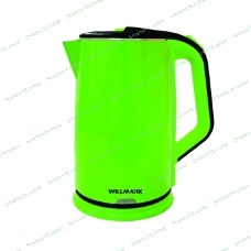 Чайник электрический Willmark WEK-2012PS зеленый/черный, 2.0 л, 2000 Вт