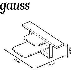 Заглушка для встраиваемого трекового шинопровода Gauss белый