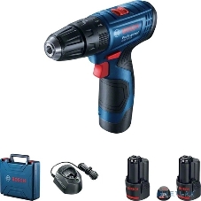 Дрель-шуруповерт Bosch GSB 120 Li, 12 В, 2 Ач, 30 Нм, щеточный