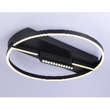 Светильник Ambrella light FL51460/1+1 BK черный 72W 3000K-6400K+4200K D600*110 (ПДУ РАДИО 2.4G)