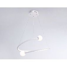 Светильник Ambrella light FL66291 WH белый 39W 3000K-6400K D500*1000 (ПДУ ИК)