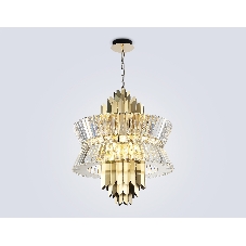 Люстра Ambrella light LH41017/12 BS/CL латунь/прозрачный E14*12 max 40W D560*660