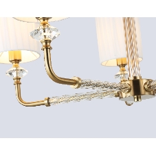 Люстра Ambrella light LH71500/5 BS/FR латунь/белый матовый E14*5 max 40W D680*640