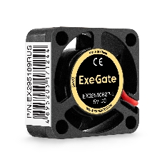 Вентилятор для корпуса ExeGate EX02510B2P-5 черный, 25 мм, 10500 об/мин, 22.5 дБ, 2 pin