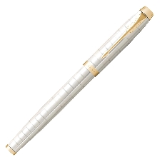 Ручка роллер Parker IM Premium T318 (CW2143646) Pearl GT, F, черные чернила, подарочная коробка