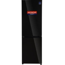 Холодильник Hitachi R-B410PUC6 BBK черный двухкамерный 215/105л морозилка снизу, No Frost