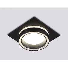 Светильник Ambrella light TN52422 BK/FR черный/белый матовый GX53 max 12W 105*105*45