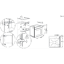 Духовой шкаф Electrolux EOF3H50X, встраиваемый