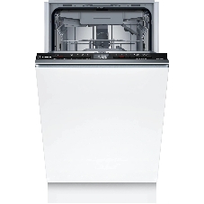 Встраиваемая посудомоечная машина Bosch SPV4HMX14Q, 45 см, 10 комплектов, электронное управление, дисплей, энергоэффективность А+, уровень шума 46 дБ, цвет белый