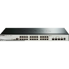 Коммутатор D-Link DGS-1510-28X/A1A, 24×1 Гбит/с + 4×10 Гбит/с SFP+, управляемый