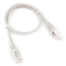 Патч-корд LSZH UTP Cablexpert PP31-0.5M cat.5e, 0.5м, литой, многожильный, серый