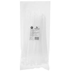 Стяжки Cablexpert NYT-250x7.6 пластиковые 250 мм х 7.6 мм, белые (100 шт.)