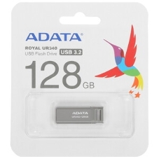 Флешка USB ADATA UR340 (AROY-UR340-128GbK), 128Gb, USB 3.2, R/W 100/30, черный