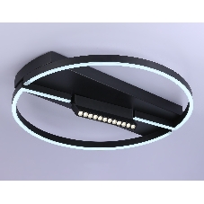 Светильник Ambrella light FL51460/1+1 BK черный 72W 3000K-6400K+4200K D600*110 (ПДУ РАДИО 2.4G)