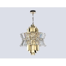 Люстра Ambrella light LH41017/12 BS/CL латунь/прозрачный E14*12 max 40W D560*660