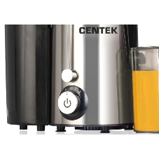 Соковыжималка Centek CT-1209 стальной/чёрный, центробежная, 600 Вт, 500 мл, механическое