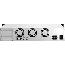 Сетевое хранилище SMB QNAP TS-873AeU-4G NAS 8x3.5/2.5 SATA/SSD trays, 2 x M2 PCIe, 2x 2.5 GbE, 2U rackmount, 1 PSU. AMD Ryzen V1500B 4-core/8-thread 2.2 GHz processor, 4 Gb DDR4 RAM (1*4 Gb) up to 64Gb (2*32 Gb). W/o rail kit RAIL-B02