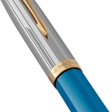 Ручка перьевая Parker 51 Premium (CW2169078) Turquoise GT, F, сталь нержавеющая, подарочная коробка