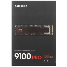 Накопитель SSD 4Tb Samsung 9100 PRO, M.2, PCI-E 5.0 x4, TLC 3D NAND R/W - 14800/13400 Mb/s