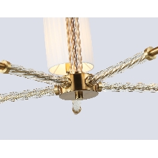 Люстра Ambrella light LH71500/5 BS/FR латунь/белый матовый E14*5 max 40W D680*640