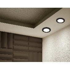 Светильник Ambrella light TN6632 BK черный IP44 GX53 D100*60