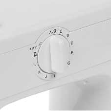 Швейная машина Janome Q-23P белый/рисунок, электромеханическая, вертикальный качающийся, 24 операции, автоматическая петля