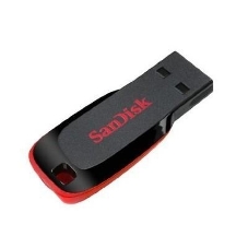 Флешка USB SanDisk Cruzer Blade (SDCZ50-128G-B35), 128Gb, USB 2.0, Type-A, R/W 16/4, черный