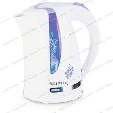 Чайник электрический Centek CT-0040 белый 1.8л, 2200 Вт, открывание кнопкой, внутренняя подсветка