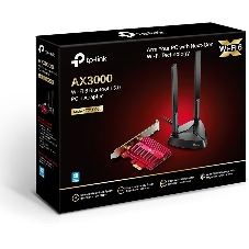 Адаптер TP-Link Wi-Fi 11AX 3000Mbps dual-band PCI-E adapter, two external Antennas